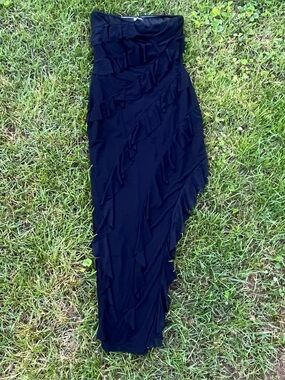 Strapless Ruffle Dress